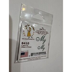 Cheery Lynn My My  B410 Rubber Stamp